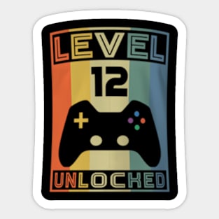 Level 12  Video  12th Birthday Gaming Sticker